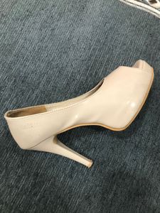 Beige High Heel Pumps