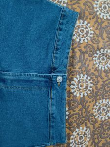 Rolled Hem Denim Shorts