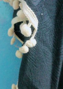 Stylish Black Poncho