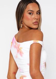 Floral Print Satin Tank Top