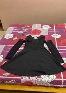 Chic Black Skater Dress