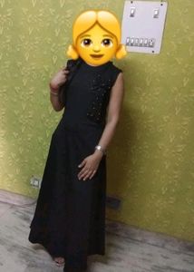 Black Colour Gown