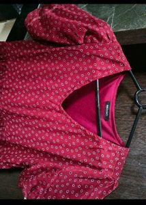 Red Polka Dot Tiered Dress