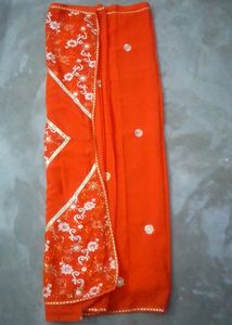 Synthetic Georgette Saree
