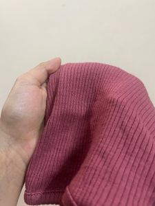 SSS Square Neck Mauve Top