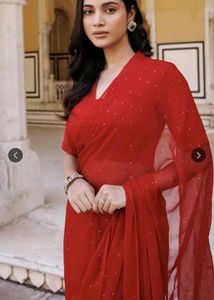 Mukaish (Baadla) Work Saree