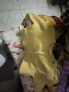 Cute Yellow Knit Cardigan