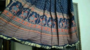 Ethnic Print Long Skirt