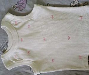 Ribbed Tank Top with Bows