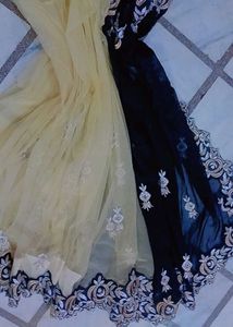 Elegant Black Embroidered saree
