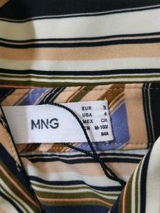 Striped Midi Shirt Dress