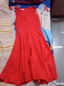 Red Fit & Flare Dress