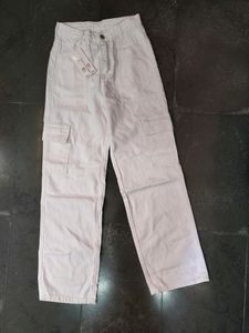 White Cargo Jeans