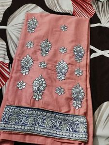 Embroidery Suit With Anyone Nose Stud Free