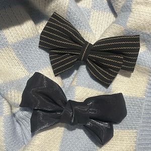 Dark Coquette Bow Clips 🎀⛓️