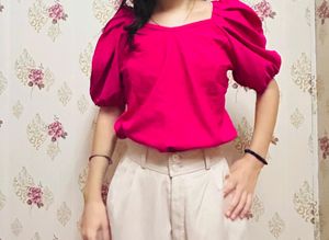 Pink Crop Top