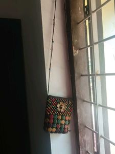 Stylish Goan Chic Breaded Sling bag✨🌹🎀