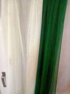 3 Dupatta* Colour - Green, Black &amp; Off White