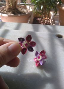 Pretty Flower Quilled Earrings