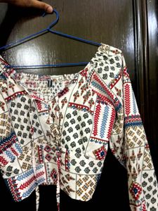 Boho Print Crop Top