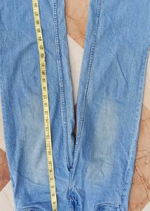 Korean Blue Colour Loose Jeans