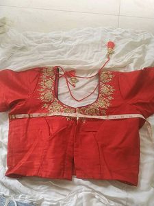 Saree With Stitched Blouse