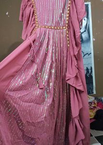 Beautiful Design Nd Pattern Sequence Gown❤