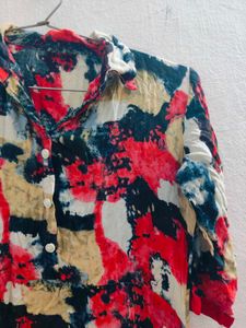 🎨 Color Splash Asymmetric Kurti 🎨