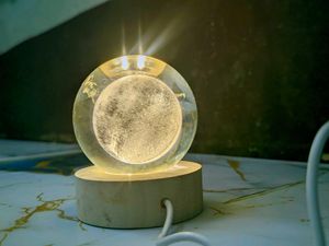 Moon Crystal Ball Night Light