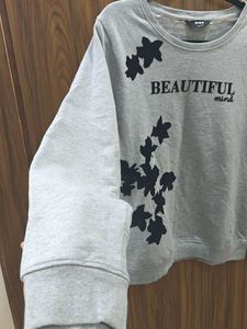 Max Women Grey Sweatshirt