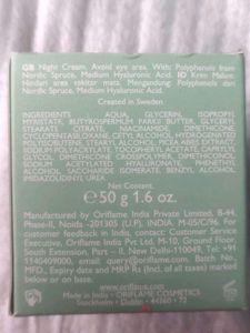 Oriflame Urban Guard 3D Night Cream