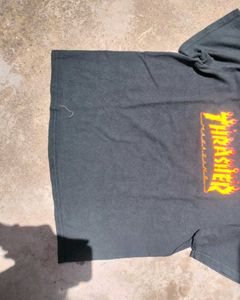 OG Thrasher Flame Logo Tee/crop Top