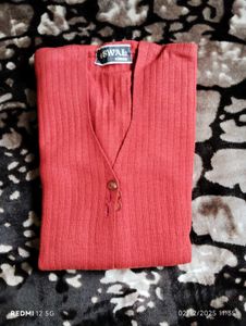 Ribbed Button-Up Cardigan