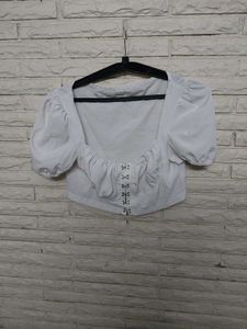 SHEIN white Blouse Top