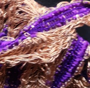 Goldan Lace With Purple Colour
