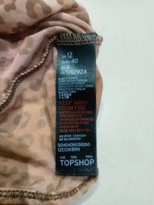 Leopard Print Mesh Bodysuit Free Size M,L