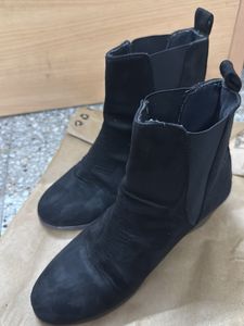 Black slip on Ankle Boots