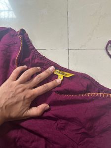 Magenta Jumpsuit without Belt
