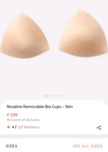Removable bra cups