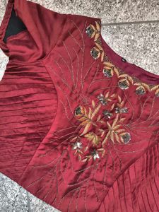 Elegant Maroon Blouse