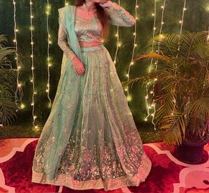 sea green lehanga choli🩵