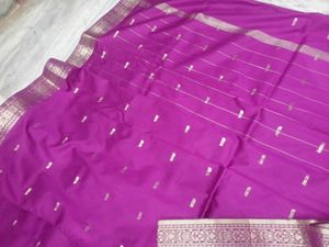Purple Ethnic Dress Material