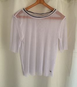White Mesh Top