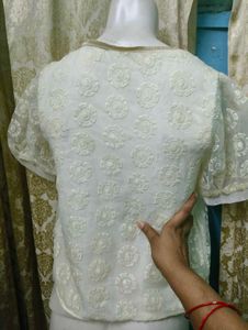 Elegant White Lace Top for Women