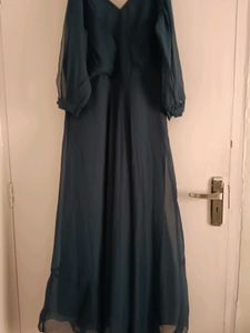 Elegant Teal Maxi Dress
