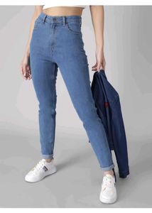 Regular High Rise Blue Jeans