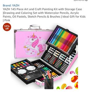 145 Piece Art and Craft Painting Kit with Storage