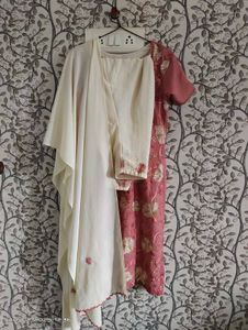 Pink Embroidered Tunic Dress