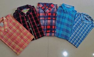 Men's Plaid Shirts Bundle of 5