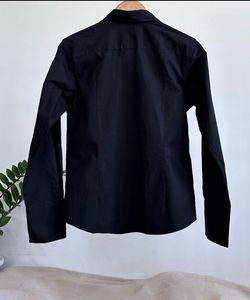 Black Embroided Cotton Shirt Pretty